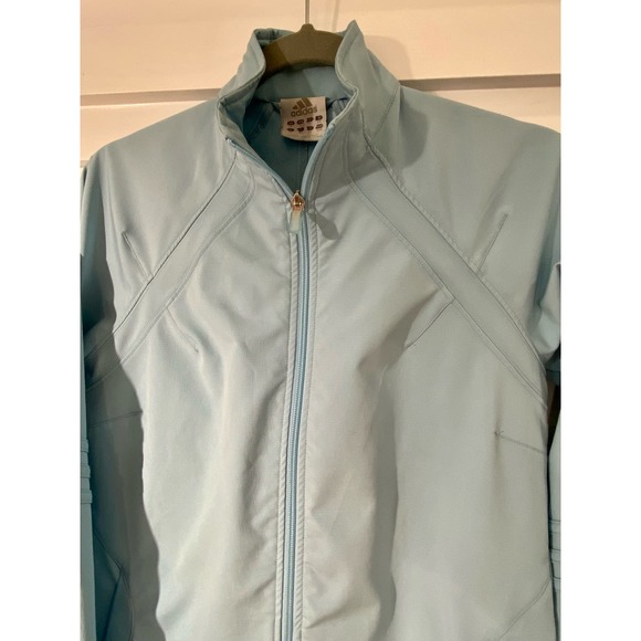 Adidas Beautiful Soft Blue Performance Track Jacket, Size M * wom158 - Picture 4 of 12